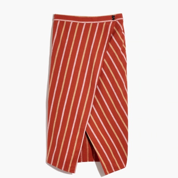 Madewell Overlay Skirt in Stripe size XS - Picture 3 of 6